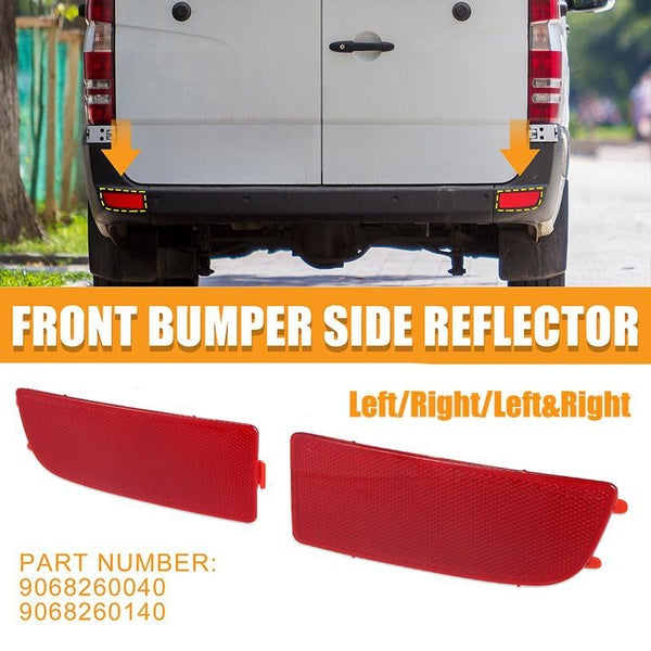 Front Left-Front Right-Front Left & Right Bumper Reflector Side Marker for Mercedes-Benz Sprinter 250 350 2006-2016 9068260040 9068260140 Replace Amber