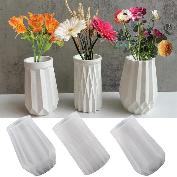 DIY Small Geometric Vases Silicone Molds