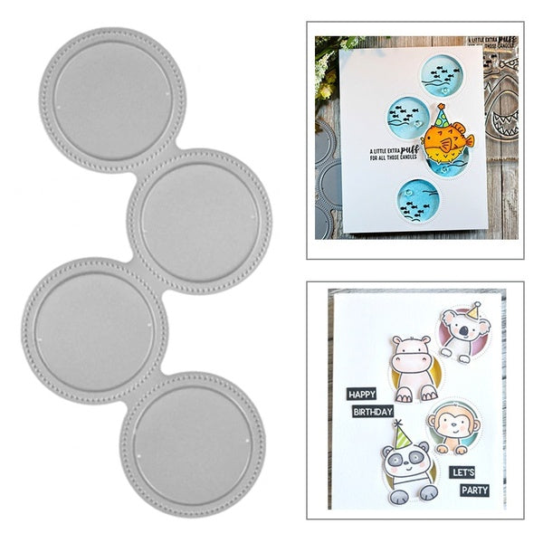 New Round Frame Metal Cutting Dies for DIY Scrapbooking Album Paper Cards Decorative Crafts Embossing Die Cuts