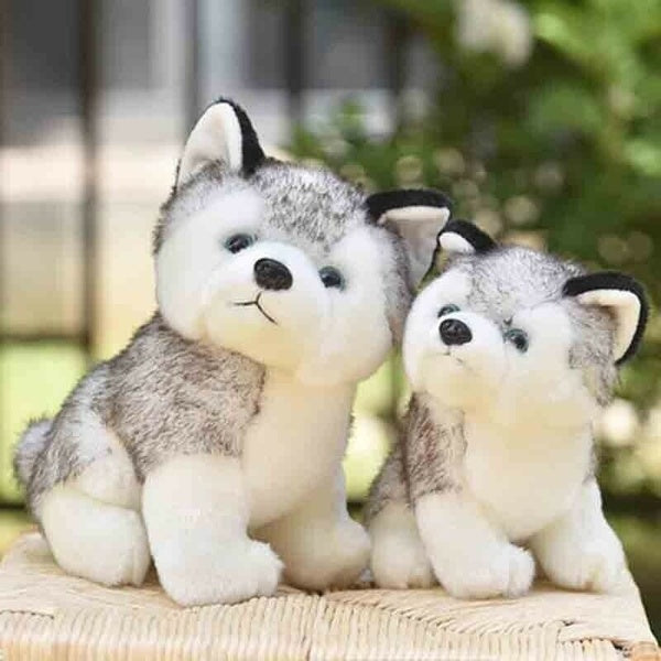 1PC Cute Husky Dog Plush Toy Stuffed Animal Soft Wolf Pet Doll Kid Toy Gift 20CM