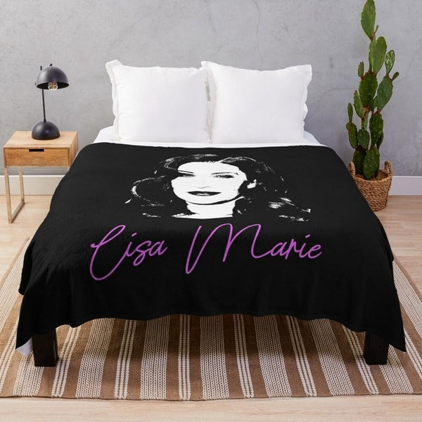 Lisa Marie Presley Throw Blanket Flannel Super Blanket