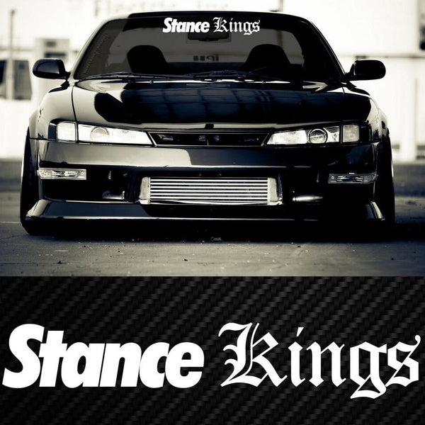 STANCE KINGS Sticker Decal Car Stance Nation Club Banner Windshield Window JDM