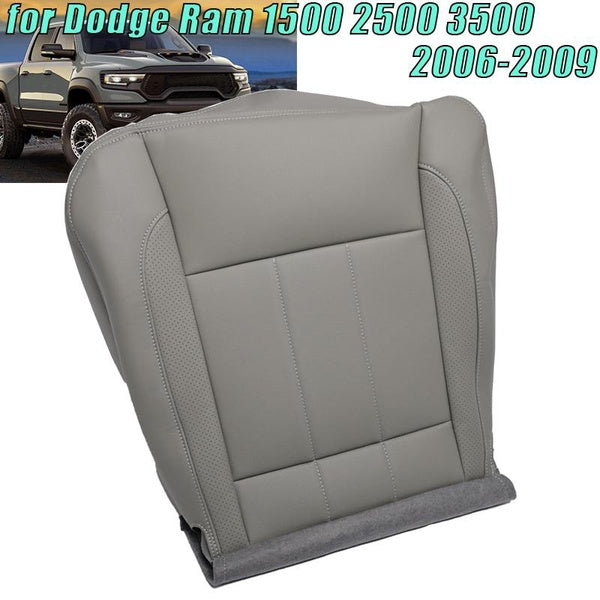 1pcs Grey Seat Covers Car Front Driver Side Bottom Seat Cover PU Leather for Dodge for Ram 1500 2500 3500 2006-2009 Car accessories