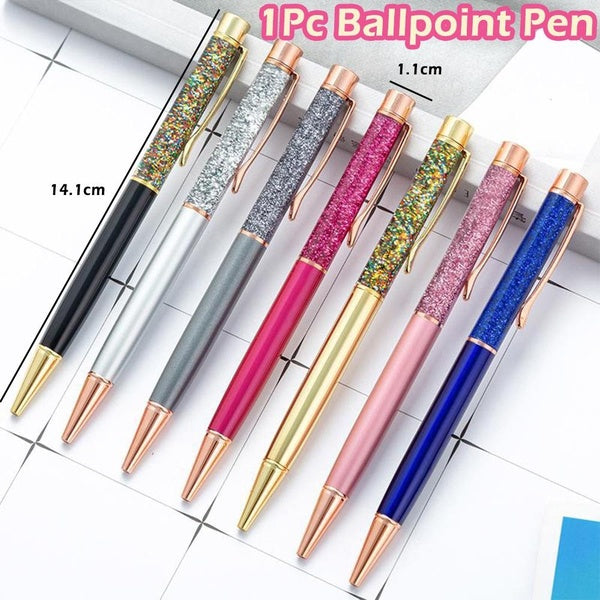 1Pc Pens Metal Ballpoint Pens Office Birthday Gifts Ballpoint Pens Stationery