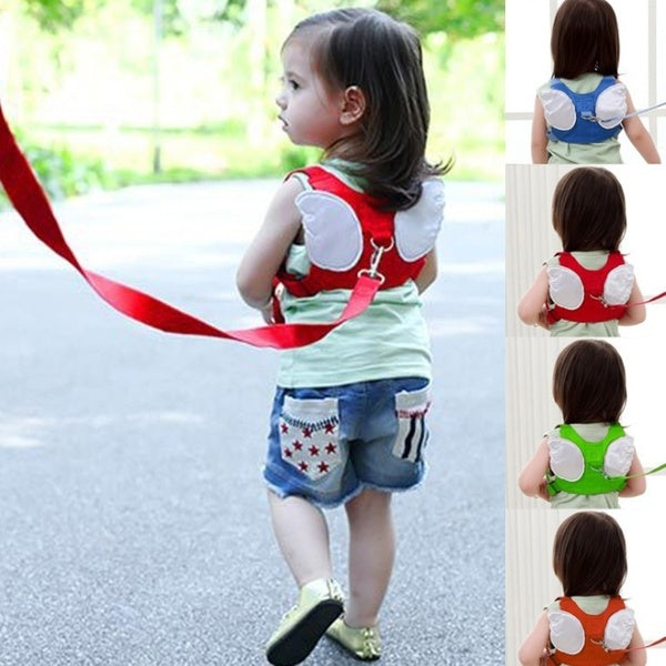 Baby Kids Child Safety Wings Harness Leashes Strap Toddler Walking Leaning Anti-Lost Adjustable Rope Traction Rope