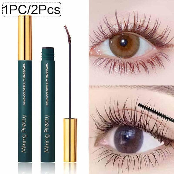 1Pc-2Pcs Smudge Proof Waterproof Mascara Curling Eye Lash Lengthening Makeup Volume Mascara Makeup Tool