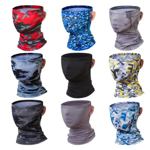 1pc Men Women Bike Bicycle Bandanas Outdoor Sun UV Protection Face Mask Neck Gaiter Sunscreen Scarf Headwrap Breathable Bandana Balaclava