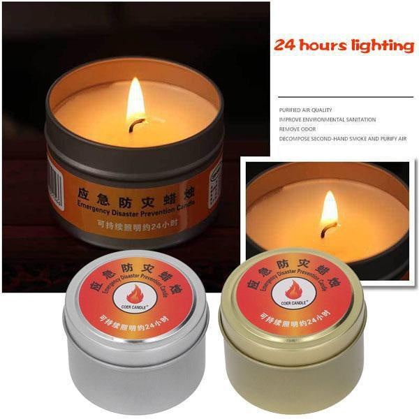 NEWEST Outdoor Survival Candle 24 Hours Windproof Bright Waterproof Smokeless Camping Candle For Home Wilderness