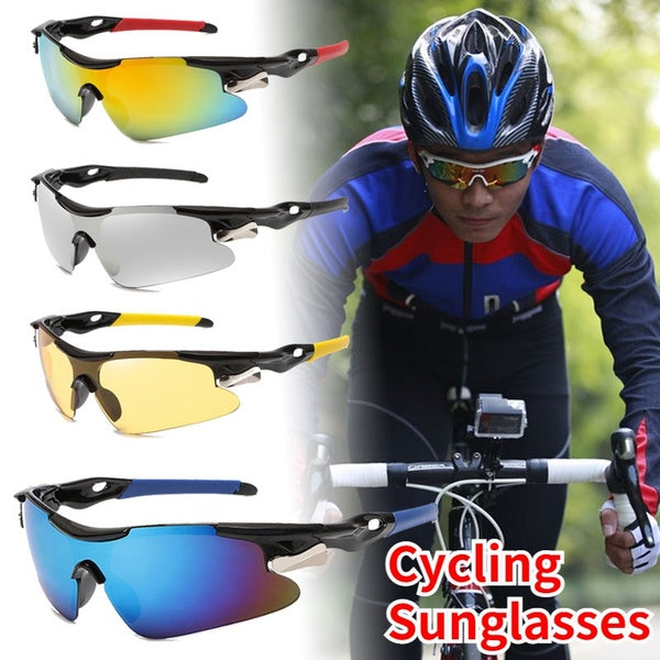 New Outdoor Sport Cycling Polarized Sunglasses Mountain Bike Bicycle Sports Sunglasses Driving Cycling Fishing Golfing Hiking Running Windproof UV400