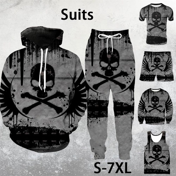 New Pirate Skull Men -Women 3D Printing Harajuku Style T Shirt Zip Hoodies-hoodies- Sweatshirts-pants-shorts-vest Plus Size S-7XL