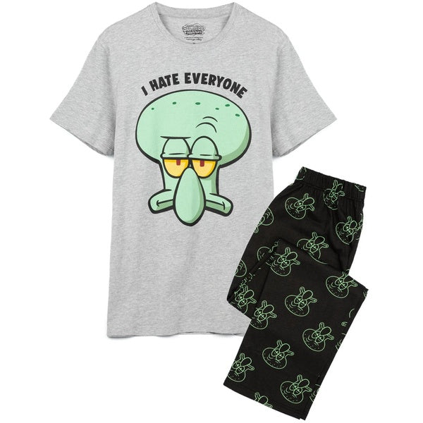 SpongeBob SquarePants Mens Squidward Long Pyjama Set
