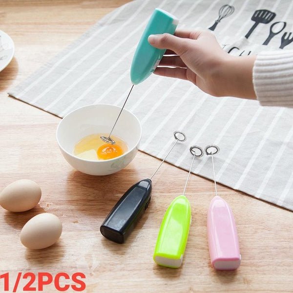 Batteur à oeufs électrique mousseur à lait pour café Cappiccino crémier agitateur accessoires de cuisine Mini Portable fouet Gadgets de cuisine