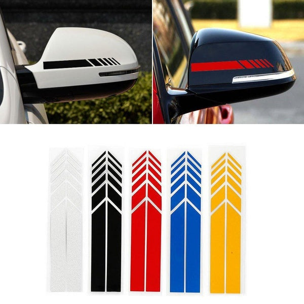 2Pcs-Set Rear View Mirror Stickers Car Styling DIY Car Sticker Rearview Mirror Side Decal Stripe Car Accessries Car Stickers