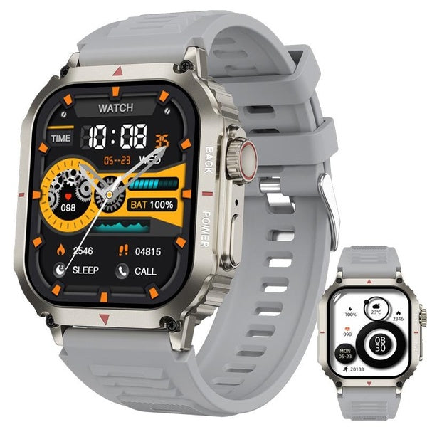 2023 Nouvelle montre intelligente 1,95 pouces Smartwatch Fitness Montre de course Bluetooth Surveillance de la température Podomètre Rappel d'appel C