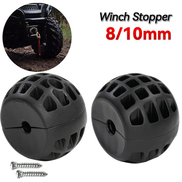 8mm-10mm Winch Rope Hook Stopper Line Save Winch Guard Cable Stop Rubber Cushion Shock ATV UTV Commander Automobiles Accessories