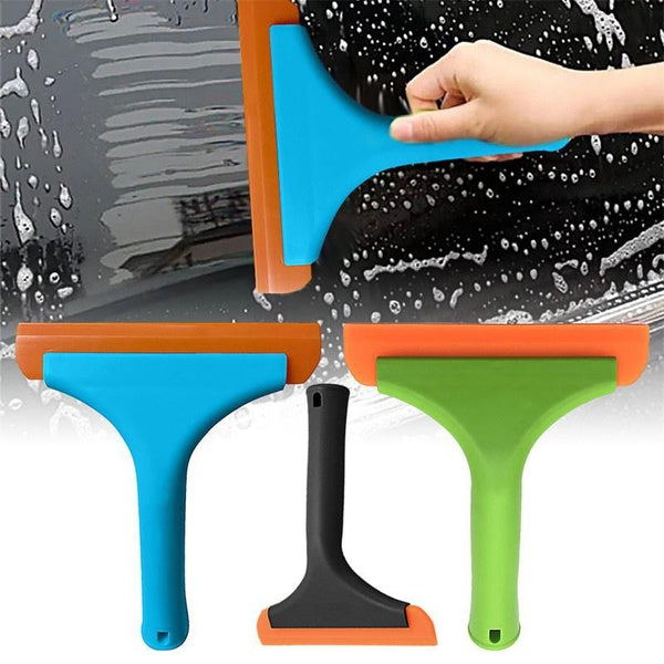 Super Flexible Silicone Squeegee, Auto Water Blade, Water Wiper, Shower Squeegee for Vehicle-Home Windows, Car Windshields, Mirrors, Tiles, Glass Doo