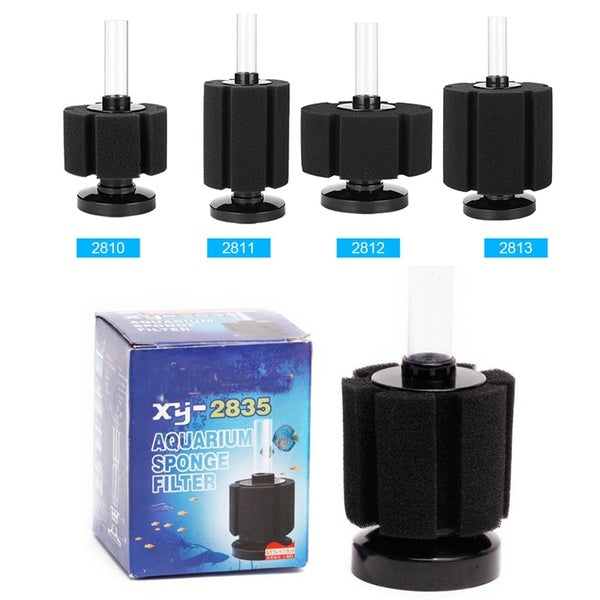 Filtre d'aquarium Réservoir de poissons de crevettes Pompe à air Filtre éponge biochimique Filtration d'aquarium Filtre en coton