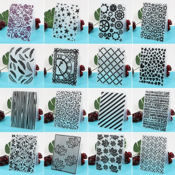 Plastic Embossing Folder For DIY Scrapbooking Card Making Craft Paper 3D Embossing Tools Template