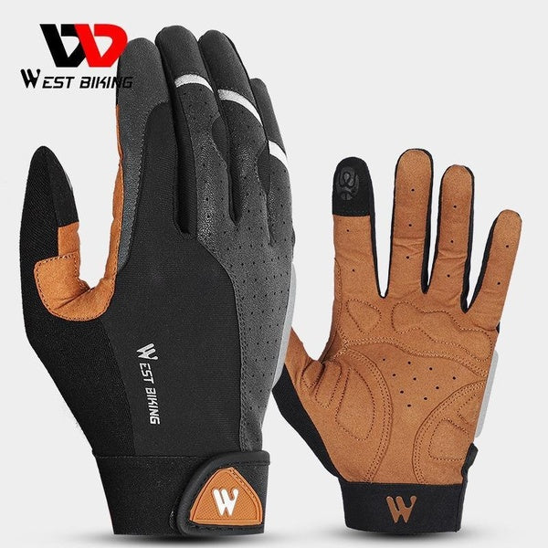 WEST BIKING Cycling Bicycle Gloves Men Women Touch Screen MTB Road Bike Gloves Shockproof Breathable Motorcycle Sports Gloves