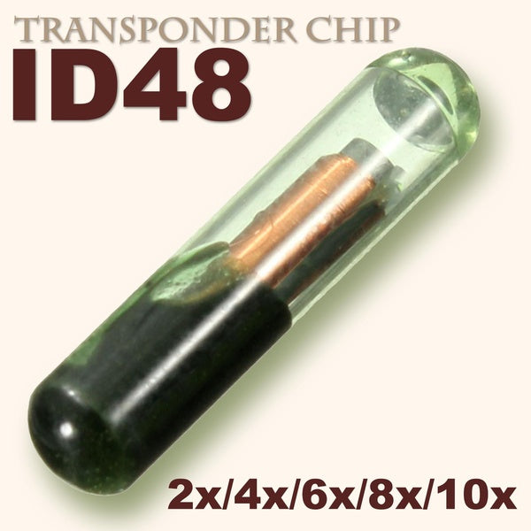 Yiyasu Store Car Key Glass Transponder ID48 ID 48 Chip Blank T6 Crypto Unlocked Chips Remote Unlock Glass Chip Car Key Fob For Volkswagen VW For Audi