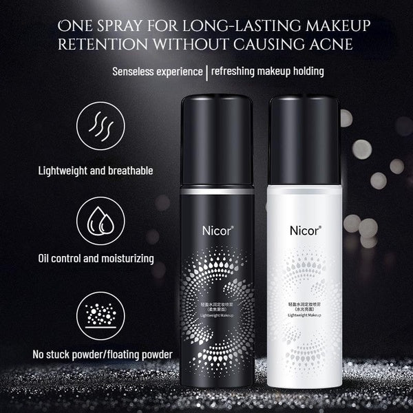 New makeup spray, lasting oil control, waterproof, sweat-proof and no makeup removal, quickly locking moisture to keep your makeup on for a long time