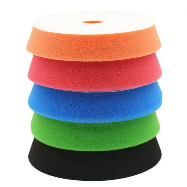 NEW 5pcs Car Sponge Polishing Buffing Waxing Pad Kit Tool polishing pad set Drill for Car Polisher Buffer Wheel Set