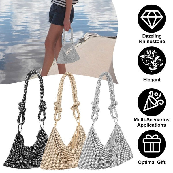 Women Glitter Evening Bags Shiny Rhinestone Lady Handbag Purses for Parties Wedding Cocktail