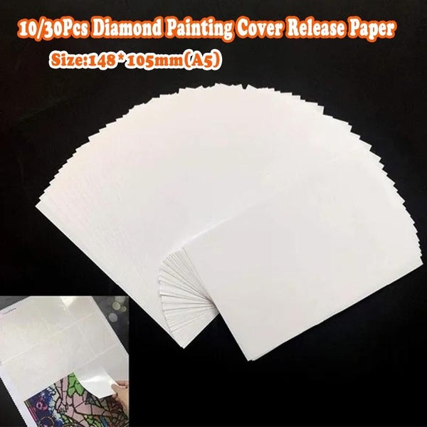 10-30Pcs Diamond Painting Cover Release Paper DIY Diamond Painting Tools Accessories Release Paper Diamond Painting Cover Replacement Convenient
