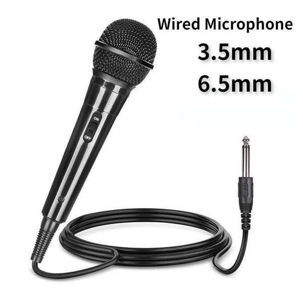 Microphone karaoké filaire cordon détachable vocal dynamique avec interrupteur marche-arrêt Microphone portable pour chanter, fête, système de sonori