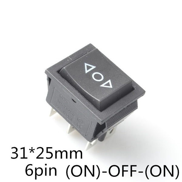 1 pièces interrupteur à bascule momentané 6 broches plates, double côtés retour de ressort au milieu après la libération