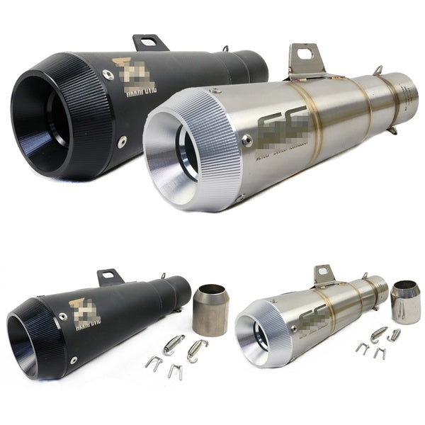 38-51mm motorcycle refit muffler pipe exhaust stainless steel exhaust pipe bikes motorcycle accessorie Length:280mm