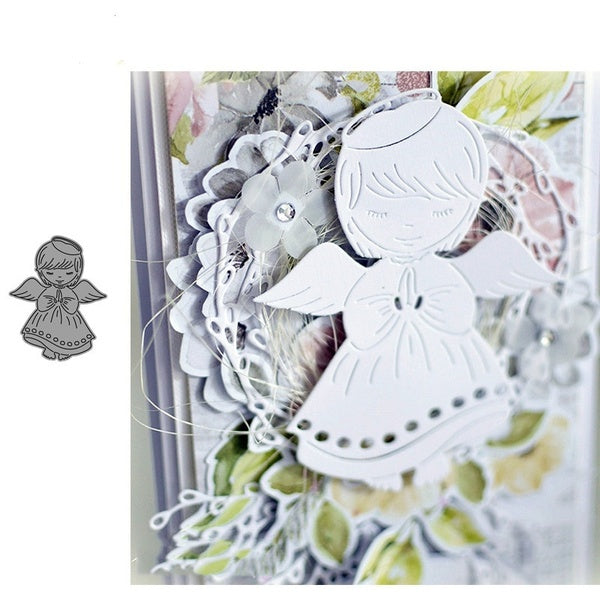DIY Angel Girl Metal Cutting Dies for DIY Scrapbooking Album Paper Cards Decorative Crafts Embossing Die Cuts