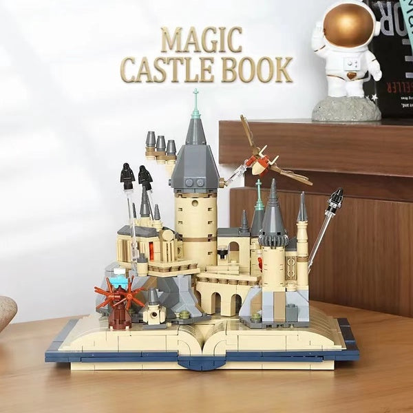 New 727Pcs Magic Castle Book Model Building Block Brick Educational Assembly Toy Children Gift