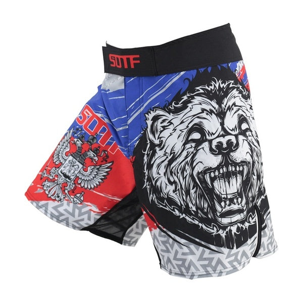 SOTF MMA Wolf Respirant Combat Muay Thai Taekwondo Sanda Shorts Hommes