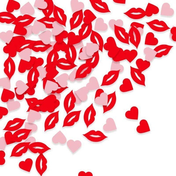 100pcs Glitter Heart Confetti Table Scatter for Birthday Wedding Valentine's Day DIY Craft Party Decoration