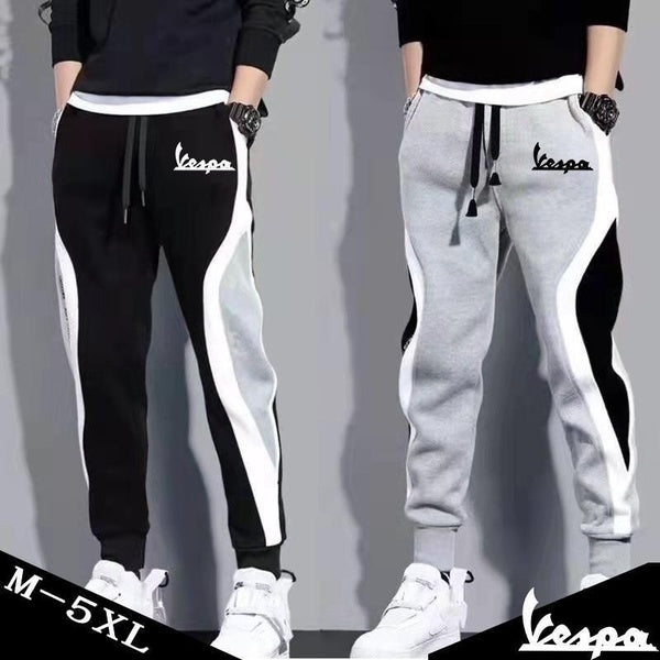 Newest Fashion Men Women Jogger Pants Vespa Casual Patchwork Drawstring Pants Bodybuilding Gyms Pants Outdoor Basketball Sweatpants Running Pants
