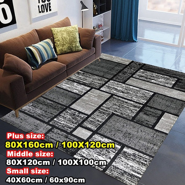 Modern Rugs Simple Geometric Carpet Large Size Bedroom Livingroom Area Rug Home Decor Floor Mat Hallway Corridor Carpet (Size:40x60cm - 60x90cm - 80x
