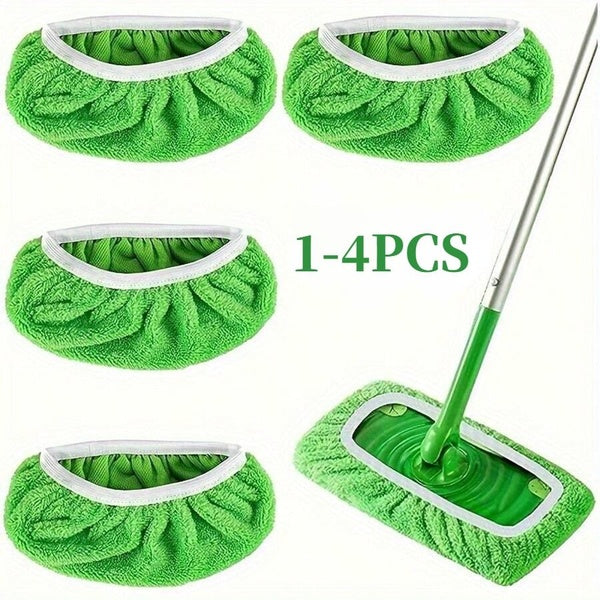 1-2-4PCS Replaced Mop Cloth Reusable Microfiber Pad for Spray Mop Practical Household Dust Cleaning Kitchen Living Room Cleaning Tools