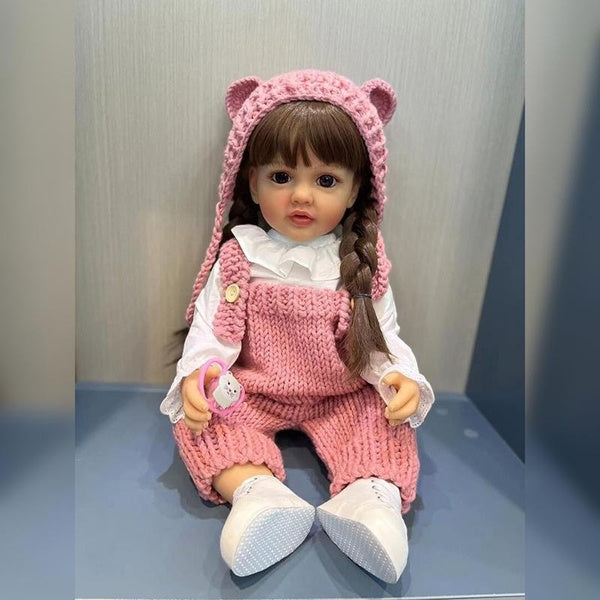 55cm Silicone Girl Dolls Handmade Full Body Silicone New Doll Toys Xmas Gift