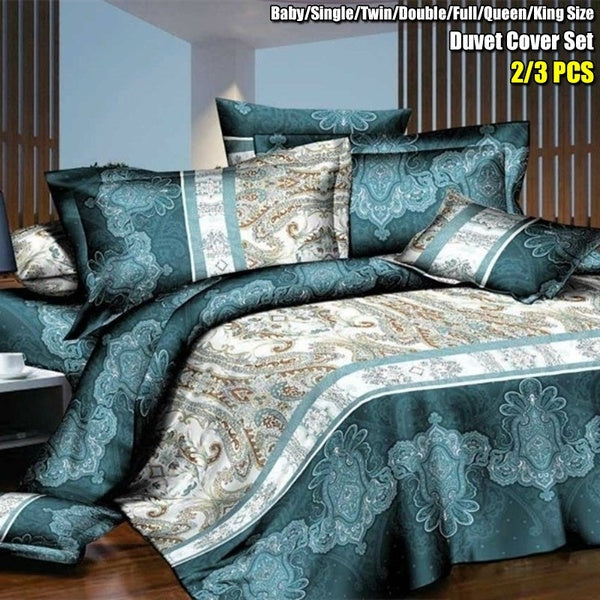 Bohemian Duvet Cover Set 2-3PCS Bedding Sets King Size Flat Bed Sheet Comforter Duvet Sets Covers Bedding Pillowcase Baby-Single-Twin-Double-Full-Que