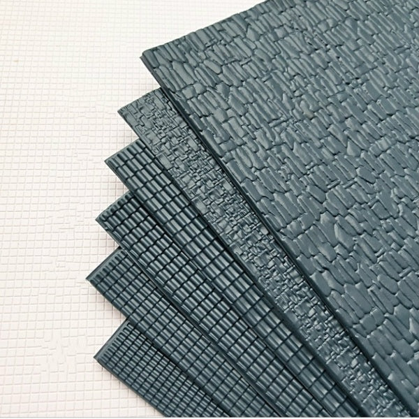 3D DIY model building PVC sheet tile roofs HO N scale material architecture layout