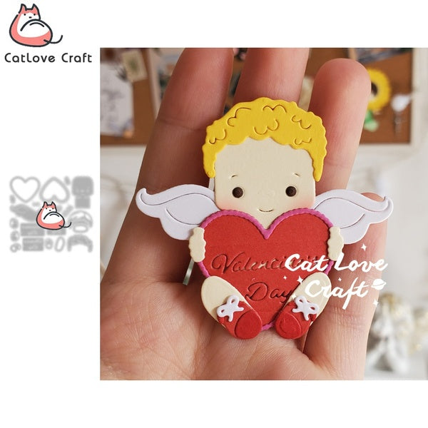 Amour Saint Valentin fête des pères bébé métal découpe matrices Scrapbooking pochoir Die Cut carte faisant artisanat gaufrage nouveaux matrices