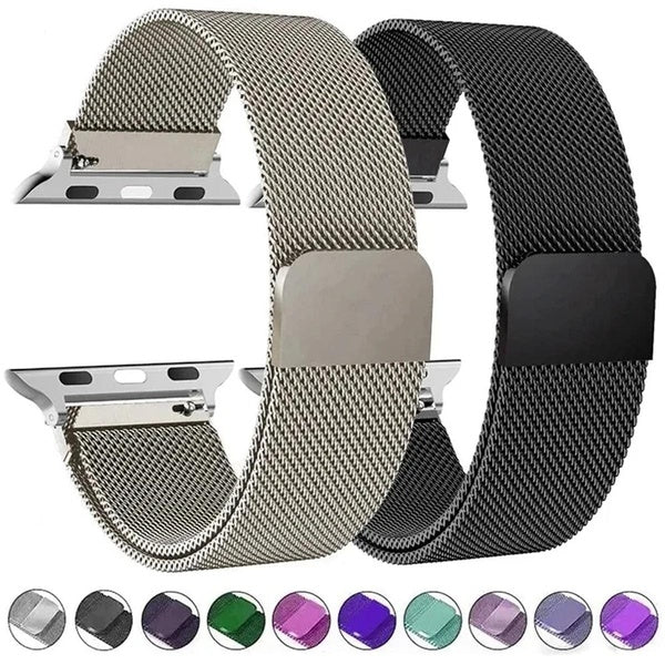 Metal Magnetic Band for Smart Watch 49mm 45mm 41mm 44mm 40mm 42mm 38mm for SmartWatch Ultra 2-Ultra Series 9 8 7 6 SE 5 4 3 2 1 Stainless Steel Strap