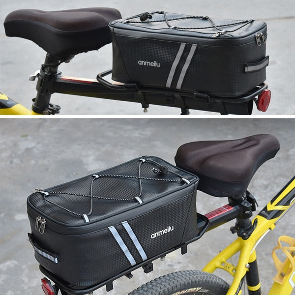 7L Larger Capacity Bicycle Bike Trunk Bag Bicycle Commuter Bag waterproof Bike Rack Bag With Rain Cover