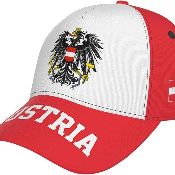 Casquette de Baseball drapeau autrichien pour hommes adultes, chapeau à imprimé complet, support de patriotisme, casquette de Golf, chapeaux de camio