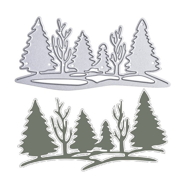 DIY Pine Forest Metal Cutting Dies for Scrapbooking-Photo Album Decorative Embossing Handcraft Die Cutting Template