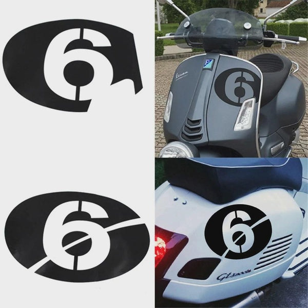 2Pcs Number 1 to 18 Decal Case For Auto Car Motorcycle Body Styling Accessories