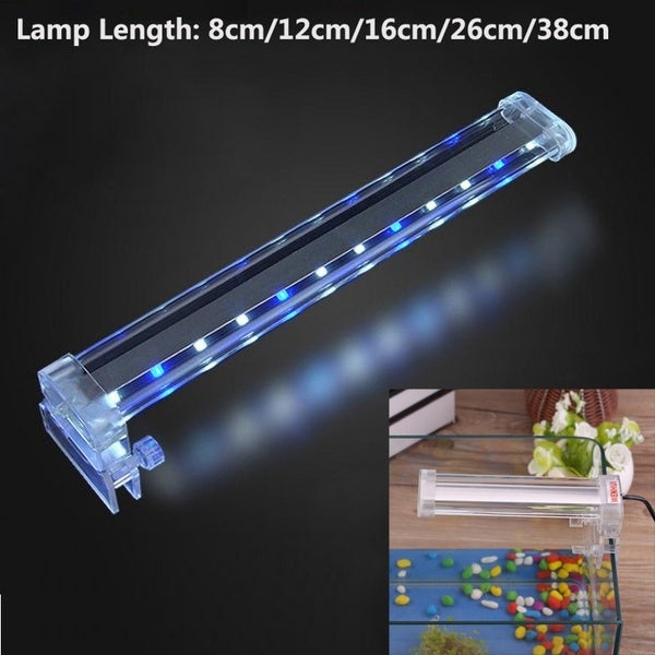 Aquarium Fish Tank Clip Light Plant Grow Lampe d'éclairage submersible Decor EU Plug