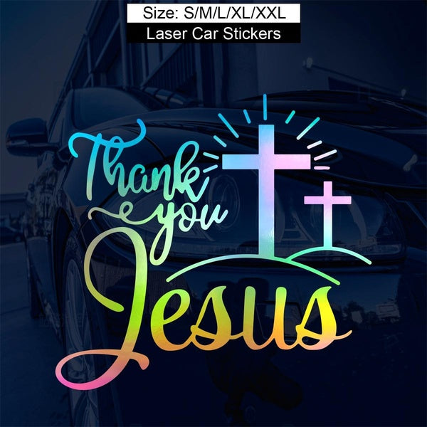 1PC Jesus Car Stickers Christian God Car Body Bumper Vinyl Decal Car Accessories