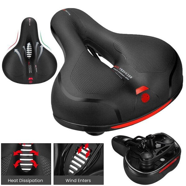Comfort Wide Big Bum Bike Bicycle Gel Cruiser Siège de selle extra-sportif Soft Pad
